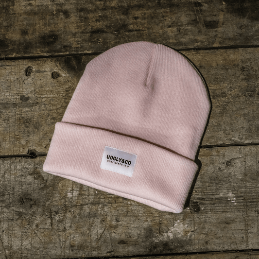 Pastel Pink Beanie by Uggly & Co
