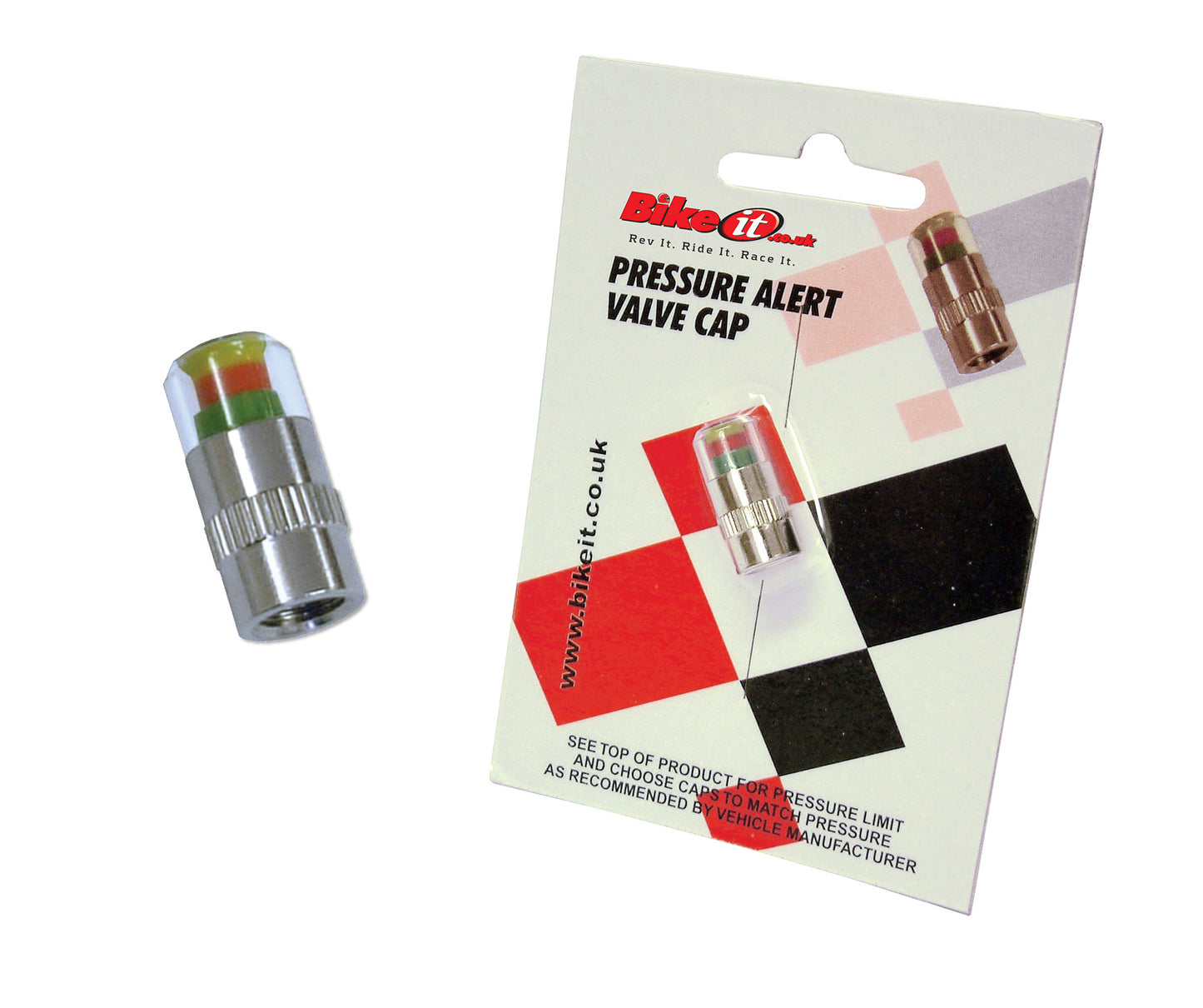 Bike It Pressure Alert Valve Cap 32-34 PSI Range