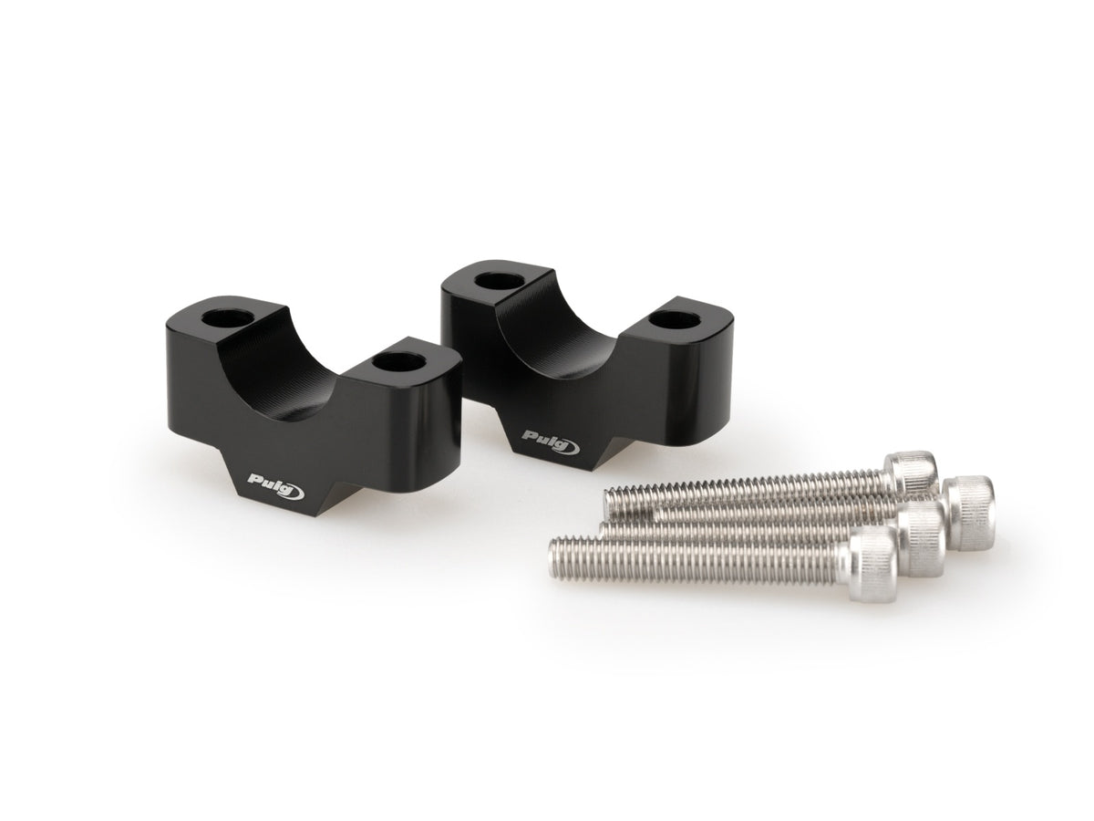 20mm Handlebar Risers For 22-32mm Bars - Black