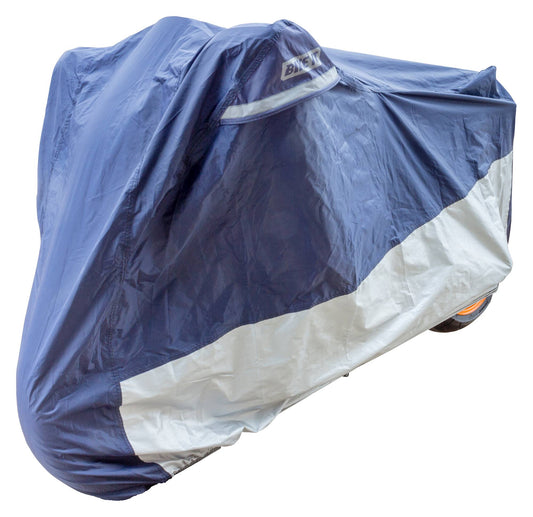 Bike It Deluxe Heavy Duty Rain Cover - Blue/Silver - XXL Fits 1200cc With Luggage