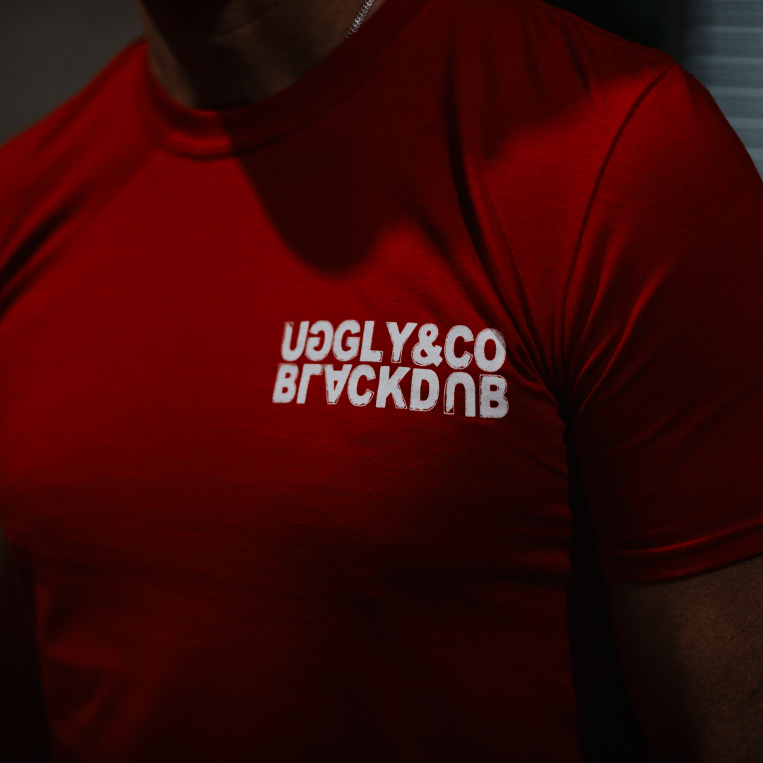 Red Repeat Tee by Uggly & Co