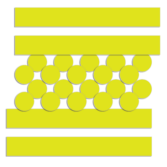 Bike It Yellow Reflective Sticker Set