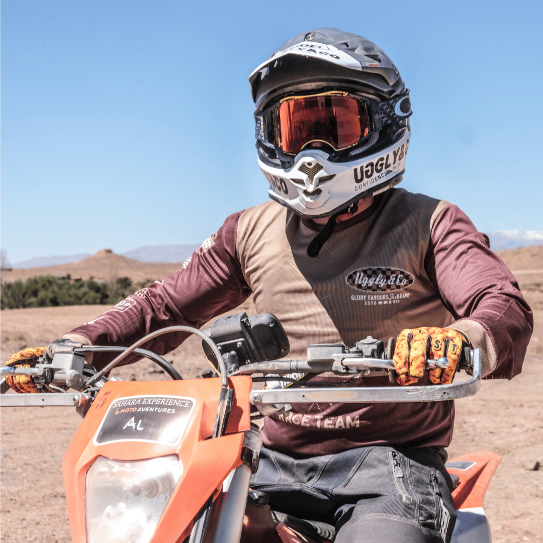 No.1 Brown Vintage Motocross Jersey by Uggly & Co
