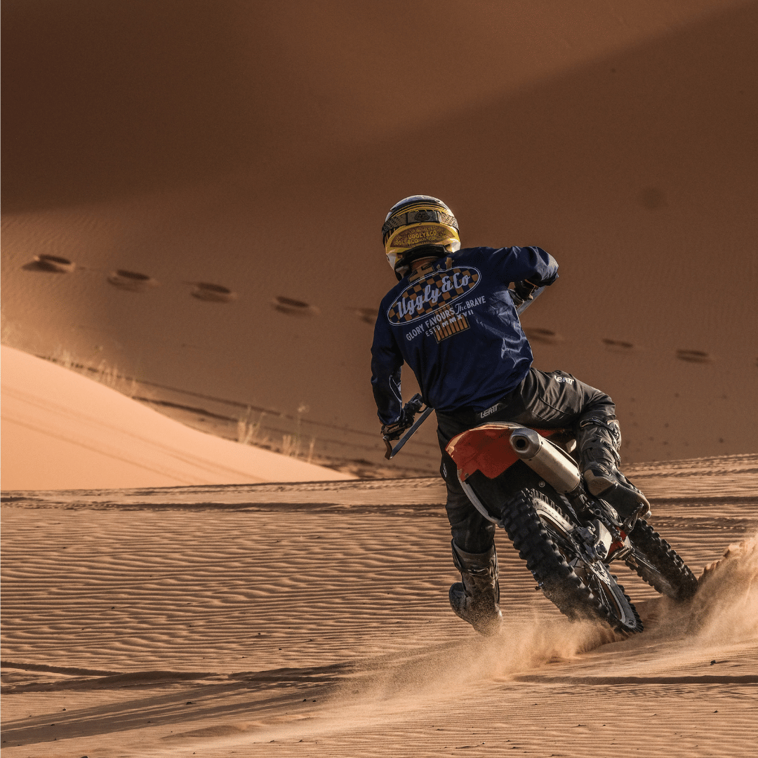 No.1 Blue Vintage Motocross Jersey by Uggly & Co