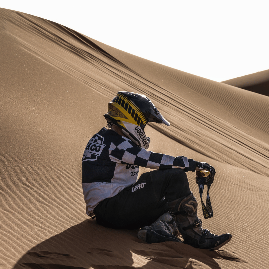 Chequered Vintage Motocross Jersey by Uggly & Co