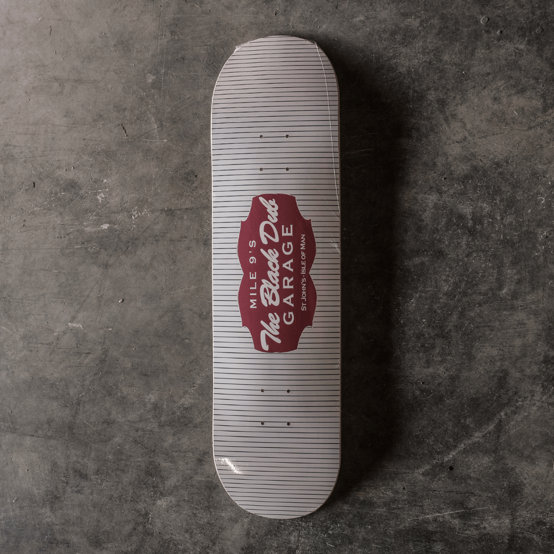 Pinstripe Garage Skateboard Deck by Uggly & Co
