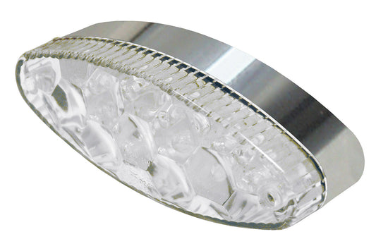 Bike It Tribe LED Rear Light With Chrome Base And Clear Lens
