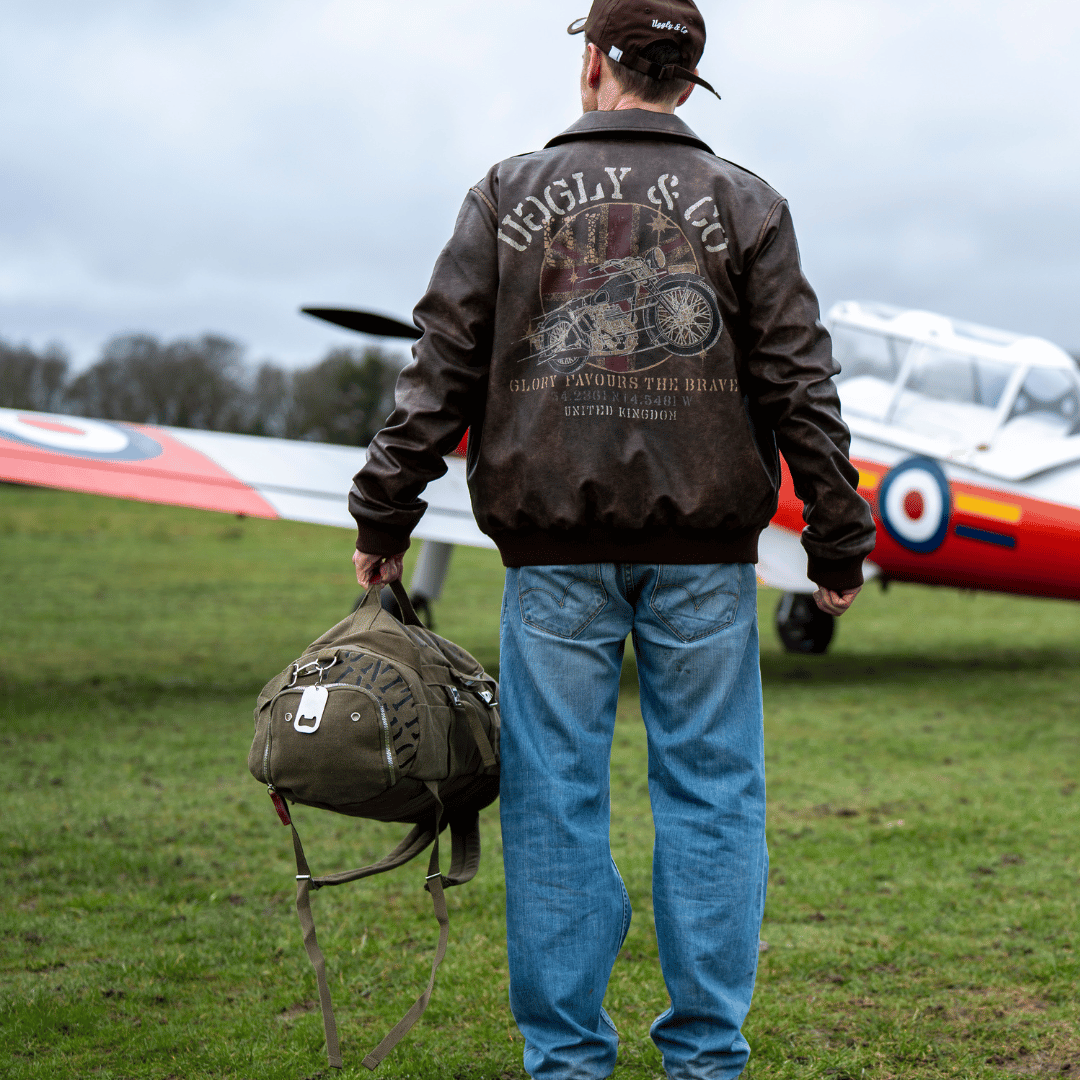 Green 'Aviation' Duffle Bag by Uggly & Co
