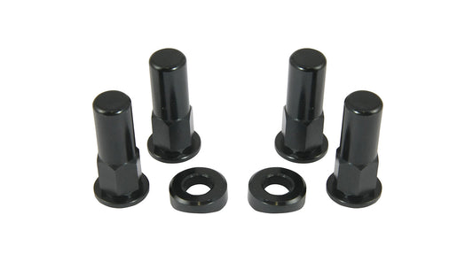 Bike It Black Rim Lock Nut Kit