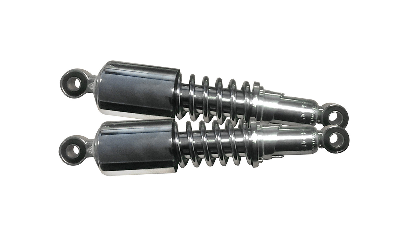 Bike It 270mm Eye To Eye Chrome Twin Shock Absorbers