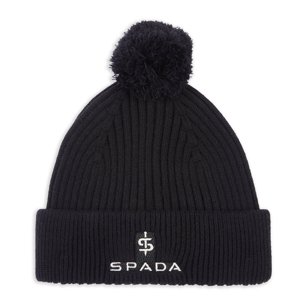 Spada Bobble Beanie Black