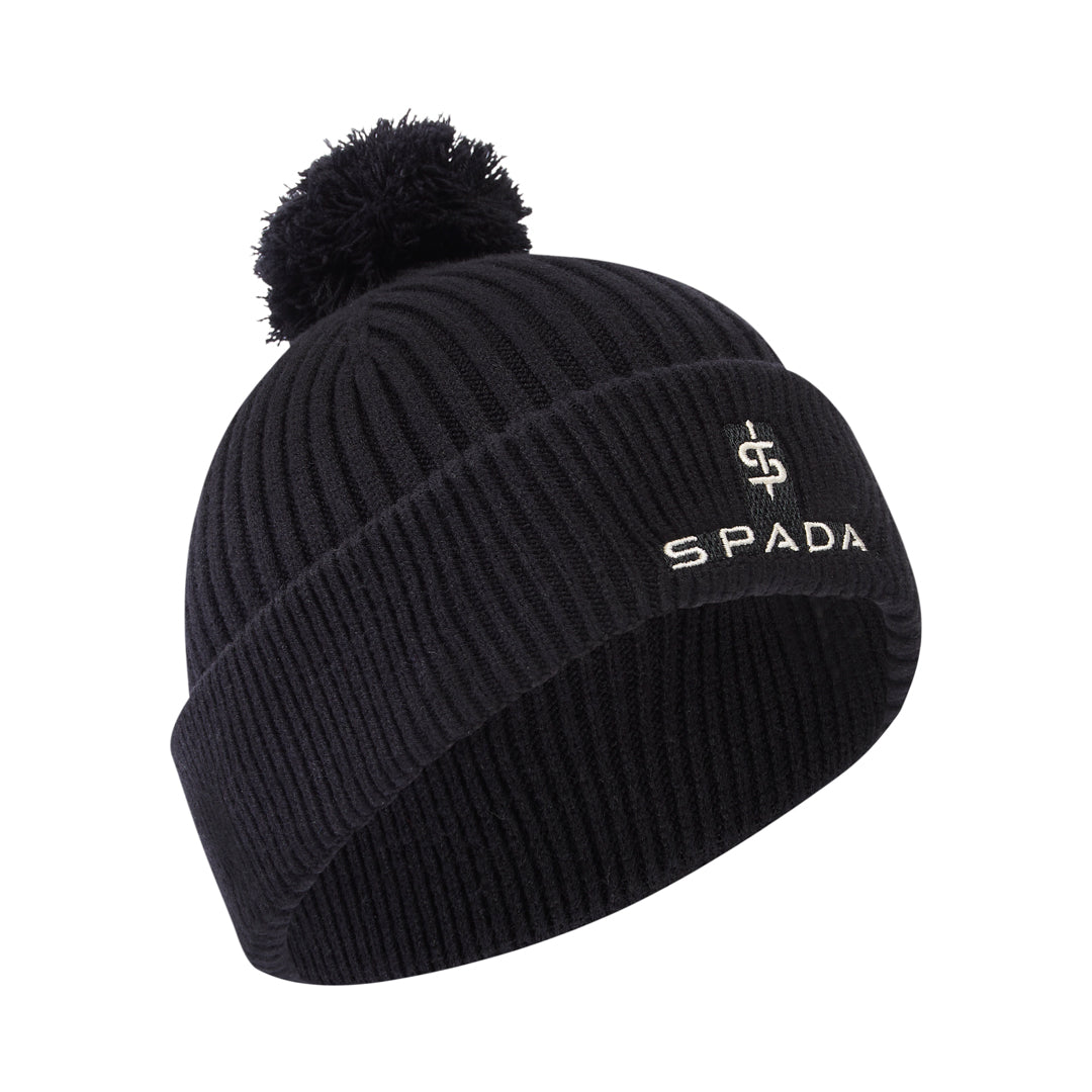 Spada Bobble Beanie Black