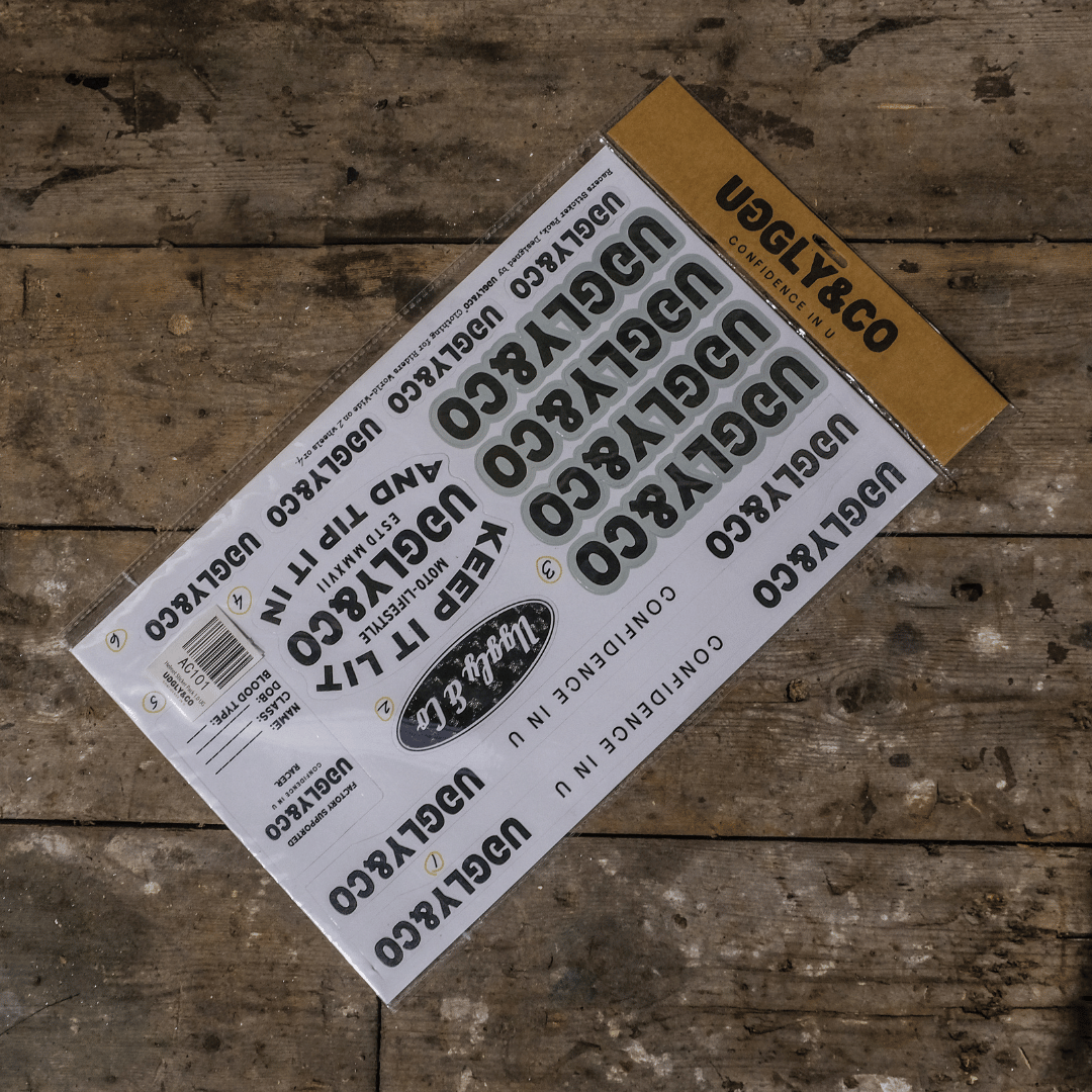 Helmet Sticker Pack by Uggly & Co