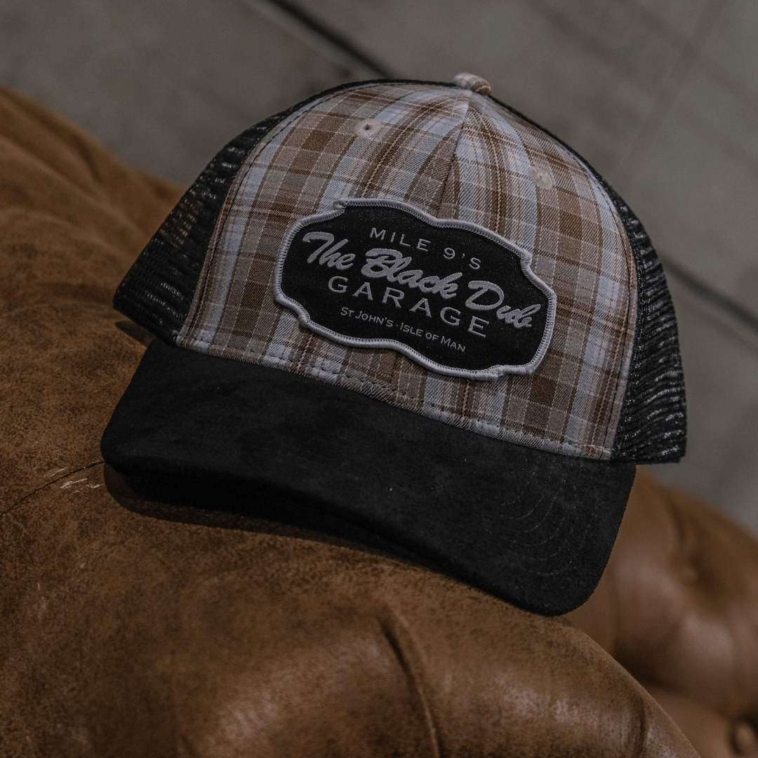 Tartan Garage Trucker Hat by Uggly & Co