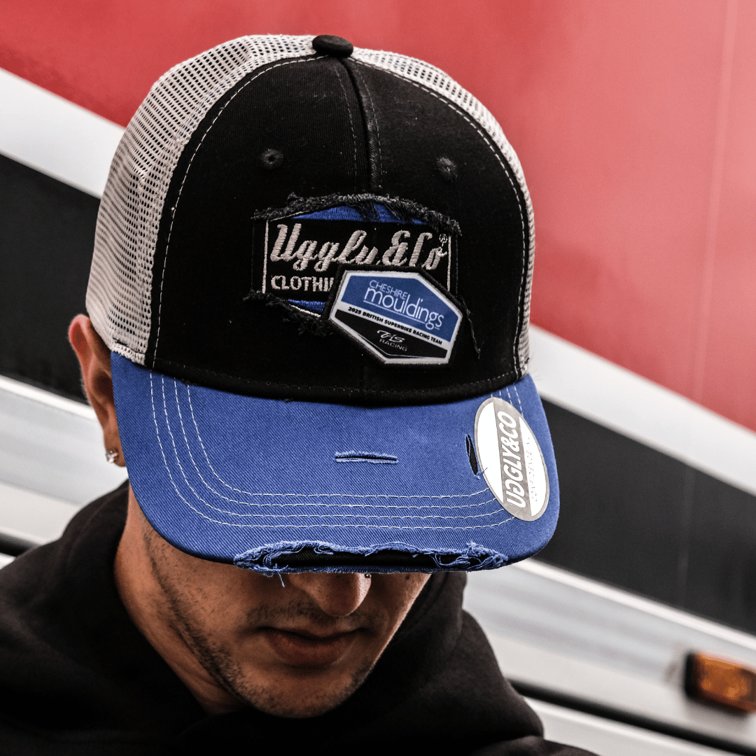 Cheshire Mouldings x TAS Racing Diamond Trucker Hat by Uggly & Co