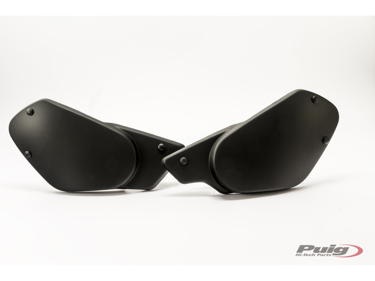 Retro Side Panels With Sticker Set - Matt Black