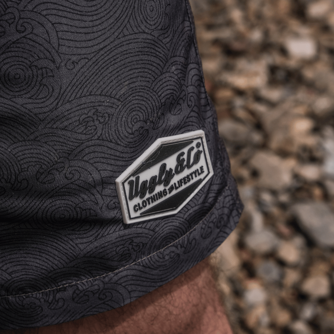 Black Diamond Swim Shorts by Uggly & Co