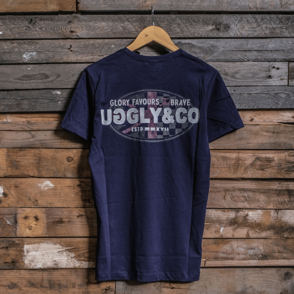 Navy Union Jack Tee by Uggly & Co