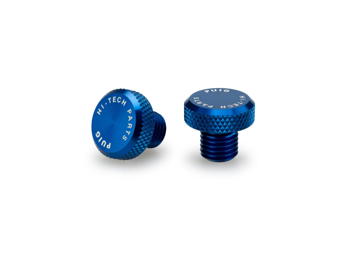 Mirror Hole Screw Plug - Blue