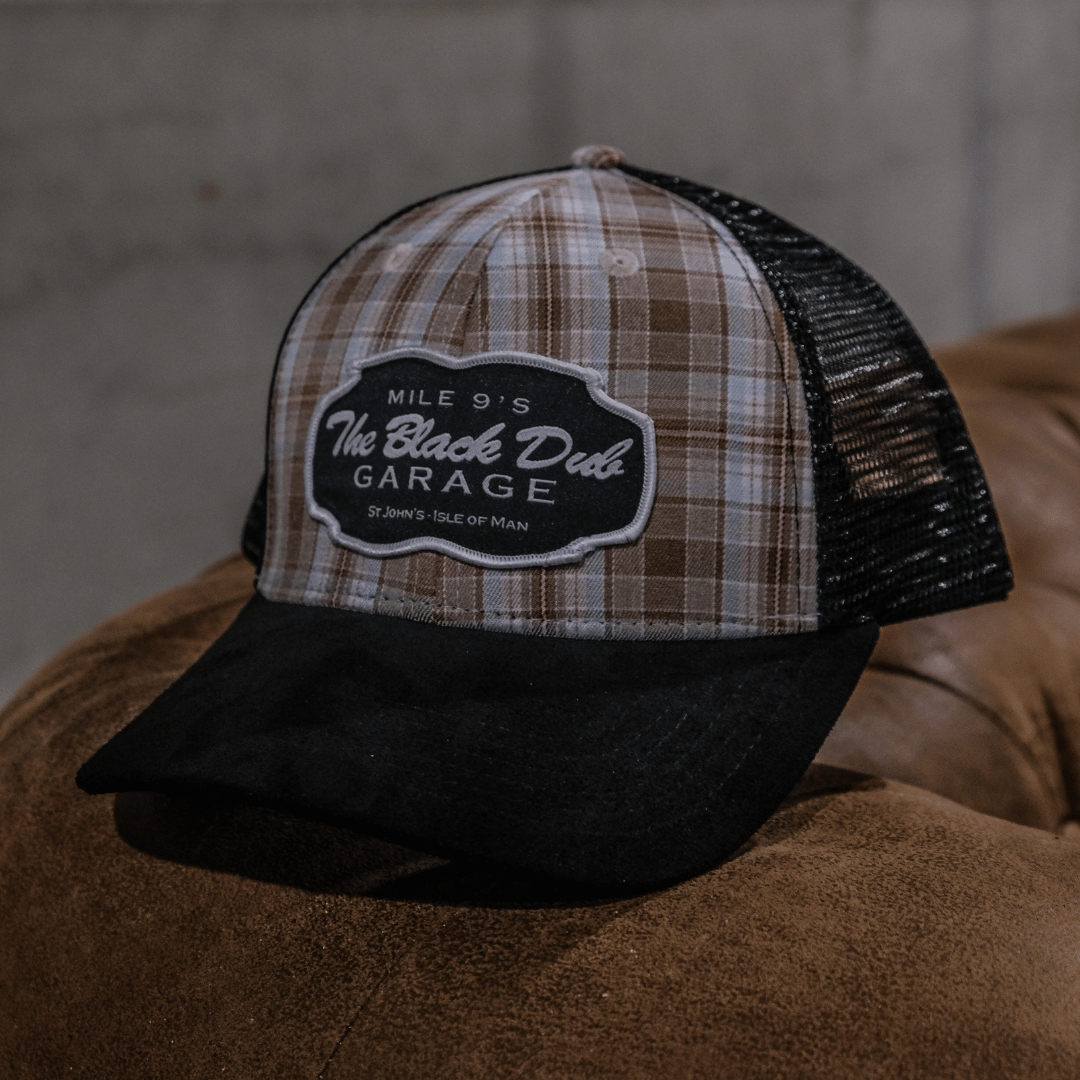 Tartan Garage Trucker Hat by Uggly & Co