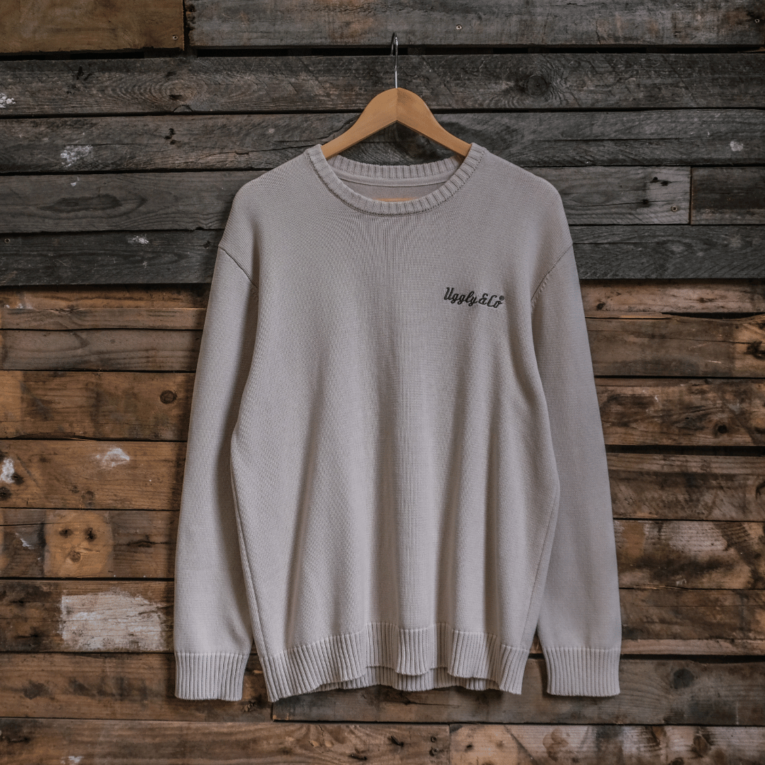 Bone U&C Knit Pullover by Uggly & Co