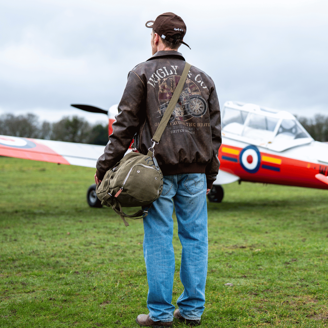 Green 'Aviation' Duffle Bag by Uggly & Co
