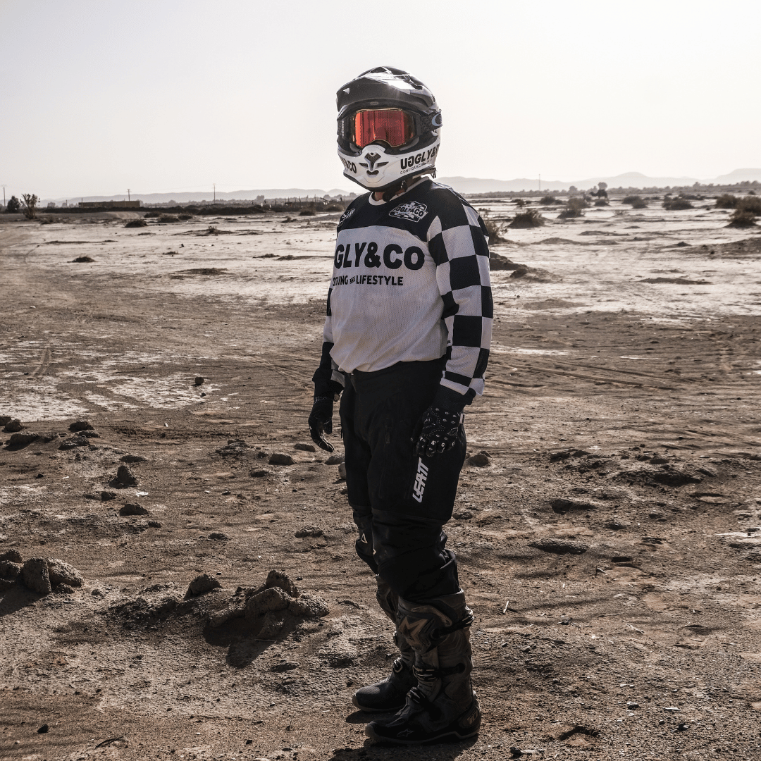 Chequered Vintage Motocross Jersey by Uggly & Co