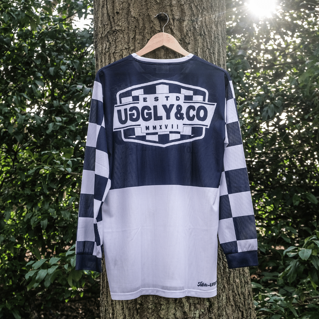 Chequered Vintage Motocross Jersey by Uggly & Co