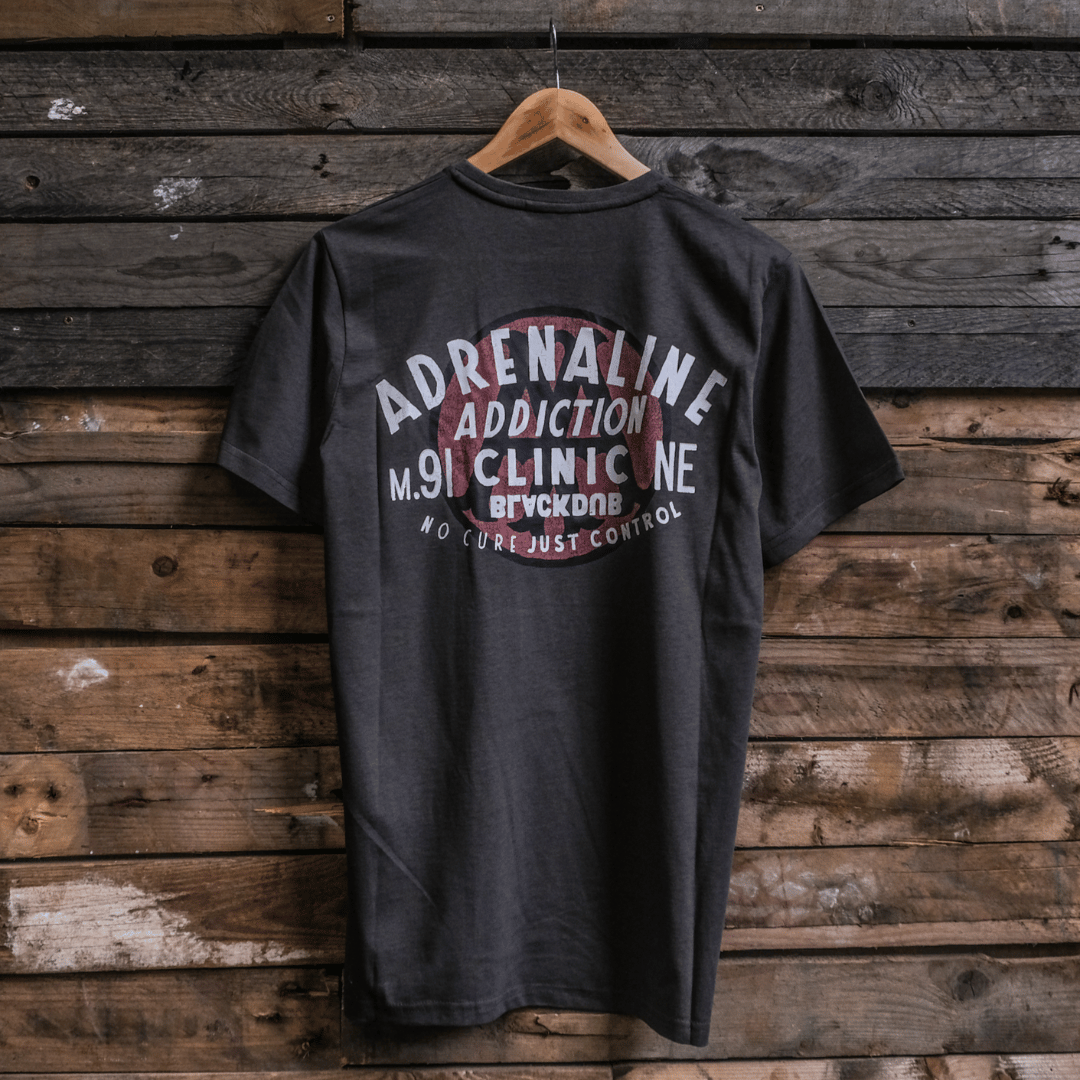 Grey Adrenaline Addiction Tee by Uggly & Co