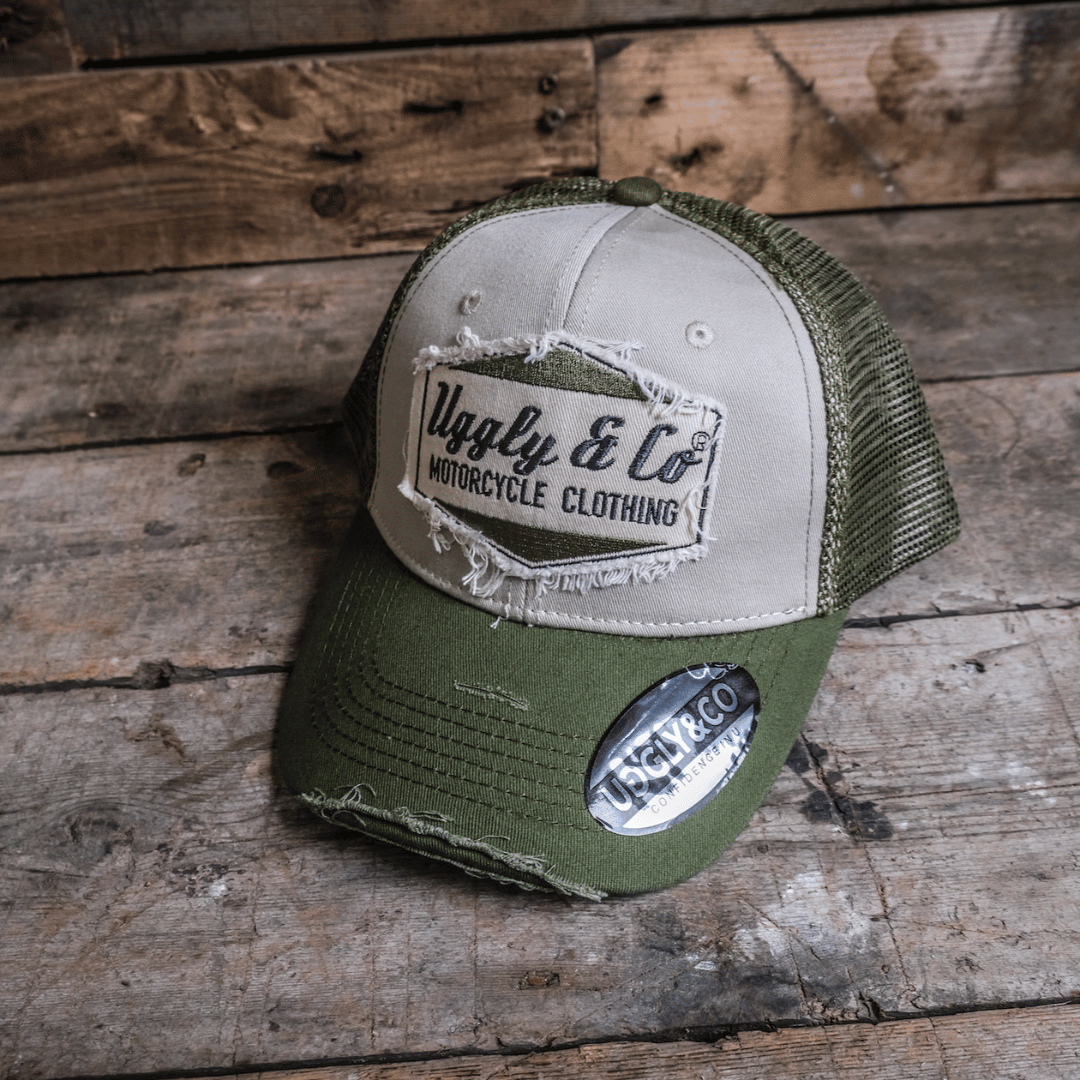 Green Diamond Trucker Hat by Uggly & Co