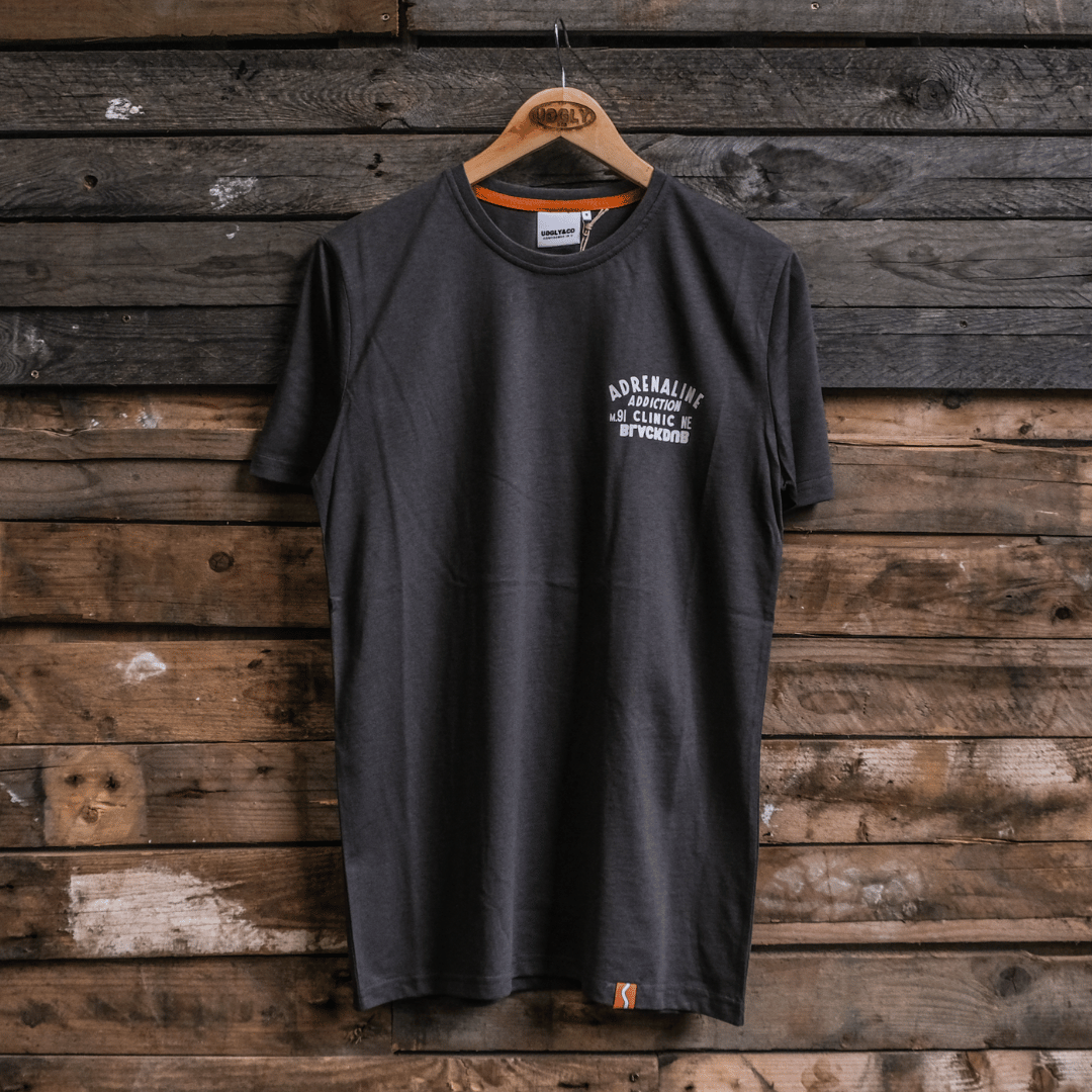 Grey Adrenaline Addiction Tee by Uggly & Co