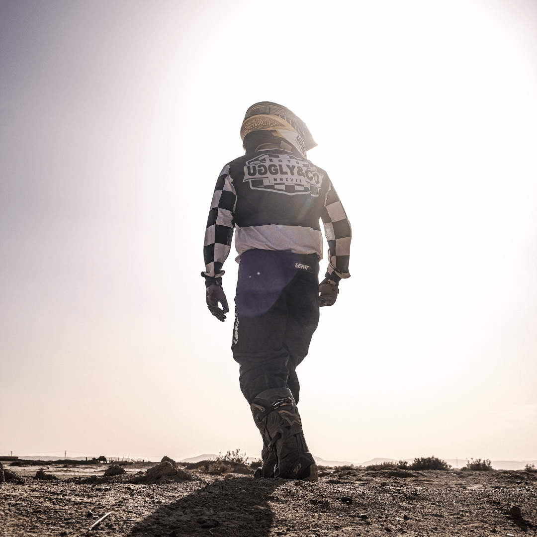 Chequered Vintage Motocross Jersey by Uggly & Co