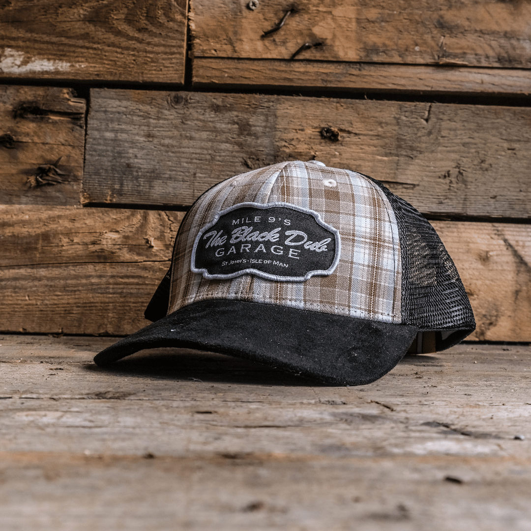 Tartan Garage Trucker Hat by Uggly & Co