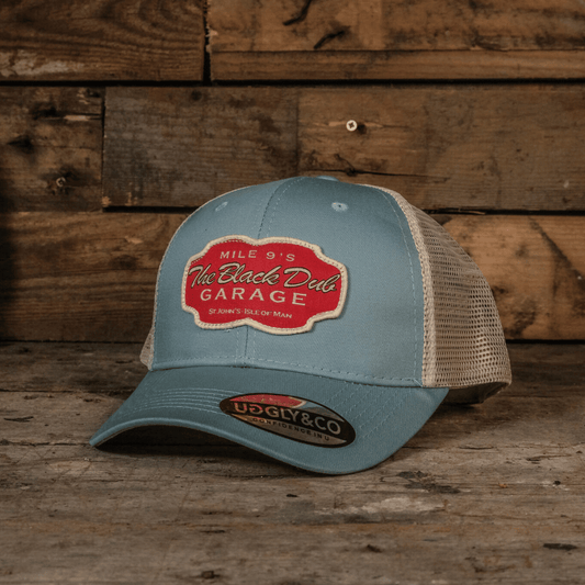 Black Dub Garage Trucker Hat - Peppermint by Uggly & Co