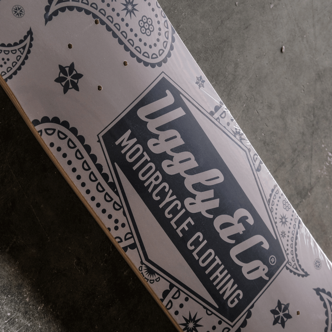Diamond Bandana Skateboard Deck by Uggly & Co
