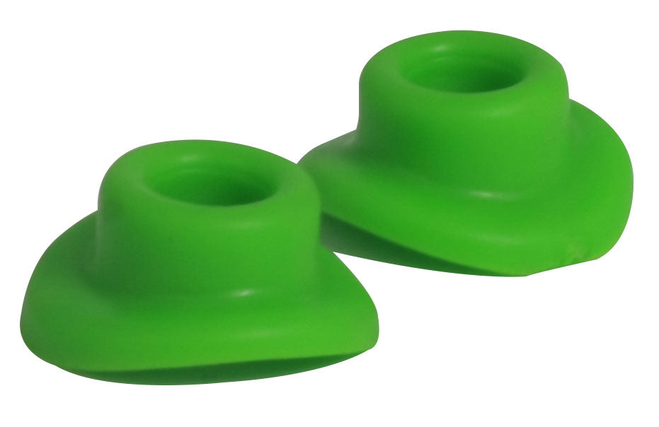 Bike It Rubber Valve Seals Green (Pair)