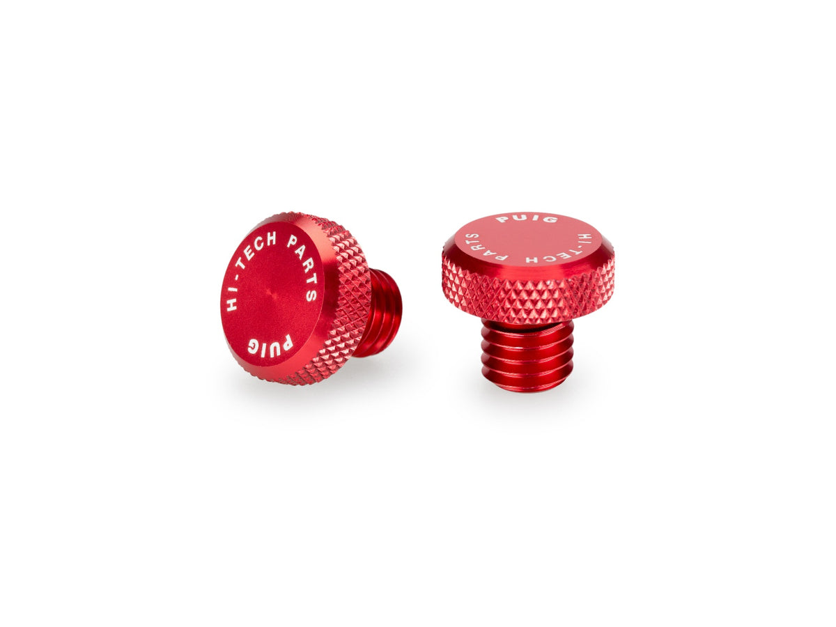 Mirror Hole Screw Plug - Red