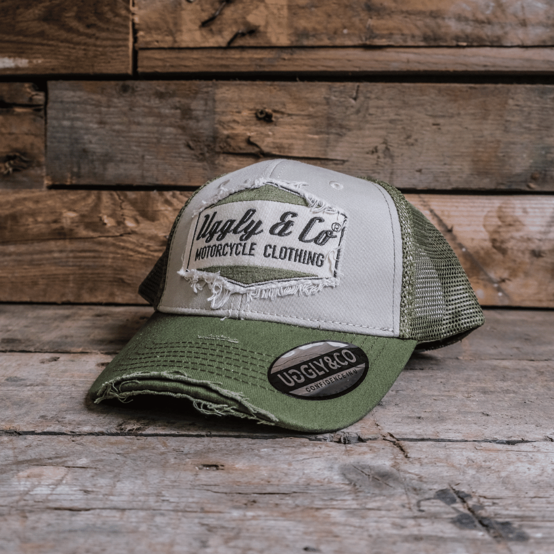 Green Diamond Trucker Hat by Uggly & Co