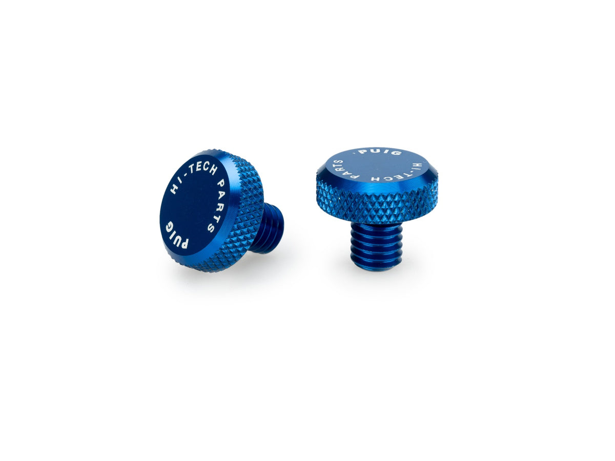 Mirror Hole Screw Plug - Blue
