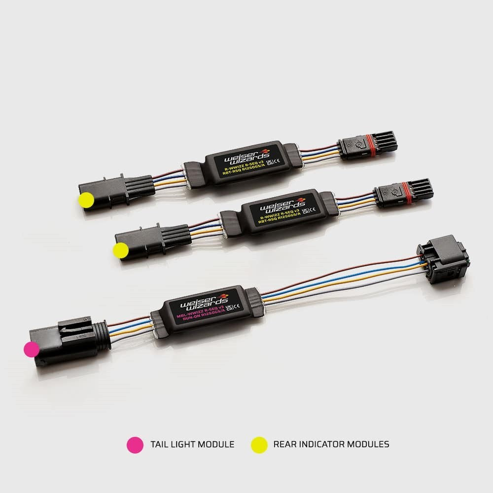 Weiser Rear Indicator Re-sequencing module - BMW R1250 GS & R1250 GSA '21-25.