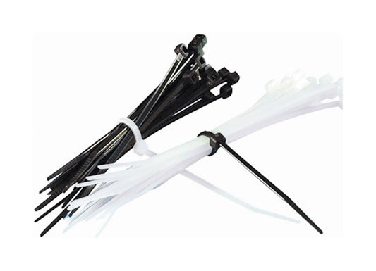 Bike It Cable Ties 7" Long Black 20 Pieces