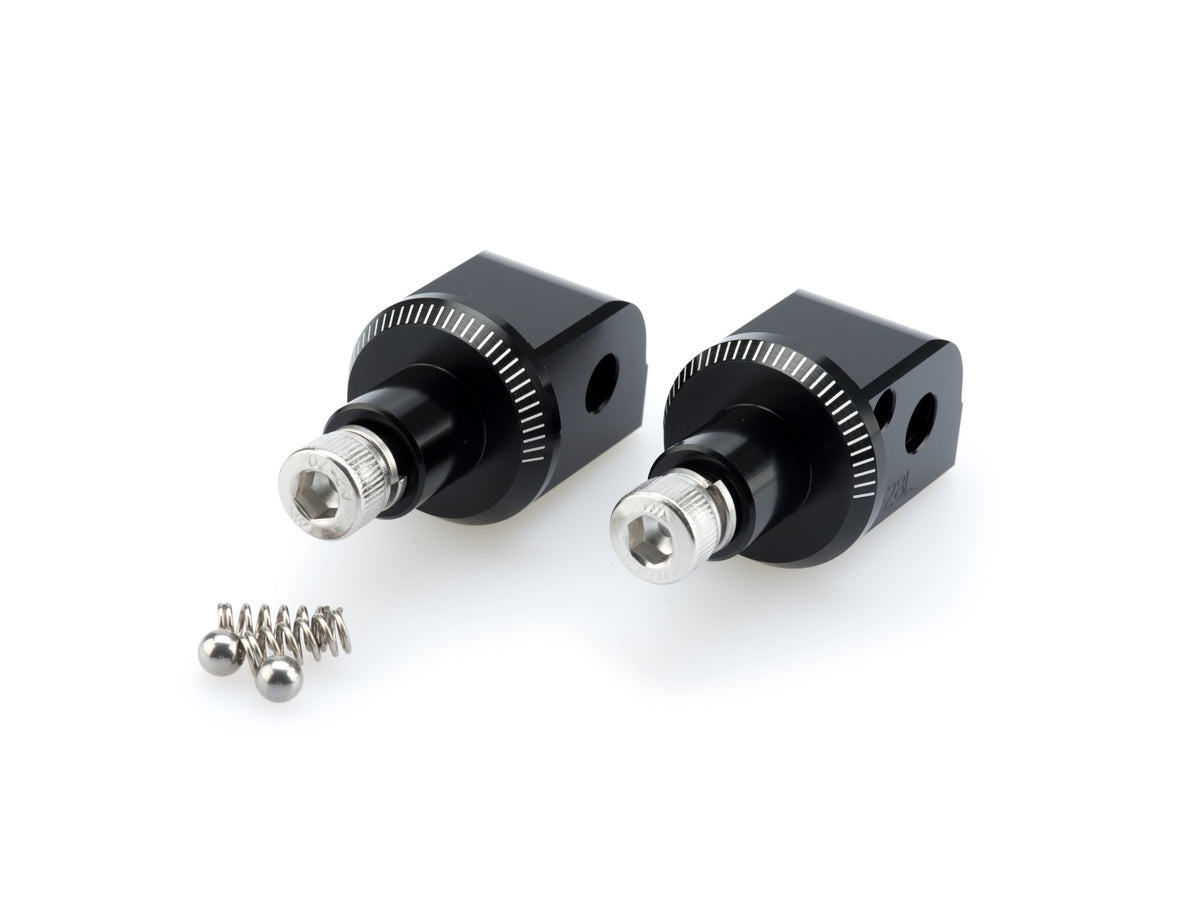Puig Pillion Footpeg Adaptors (Black)