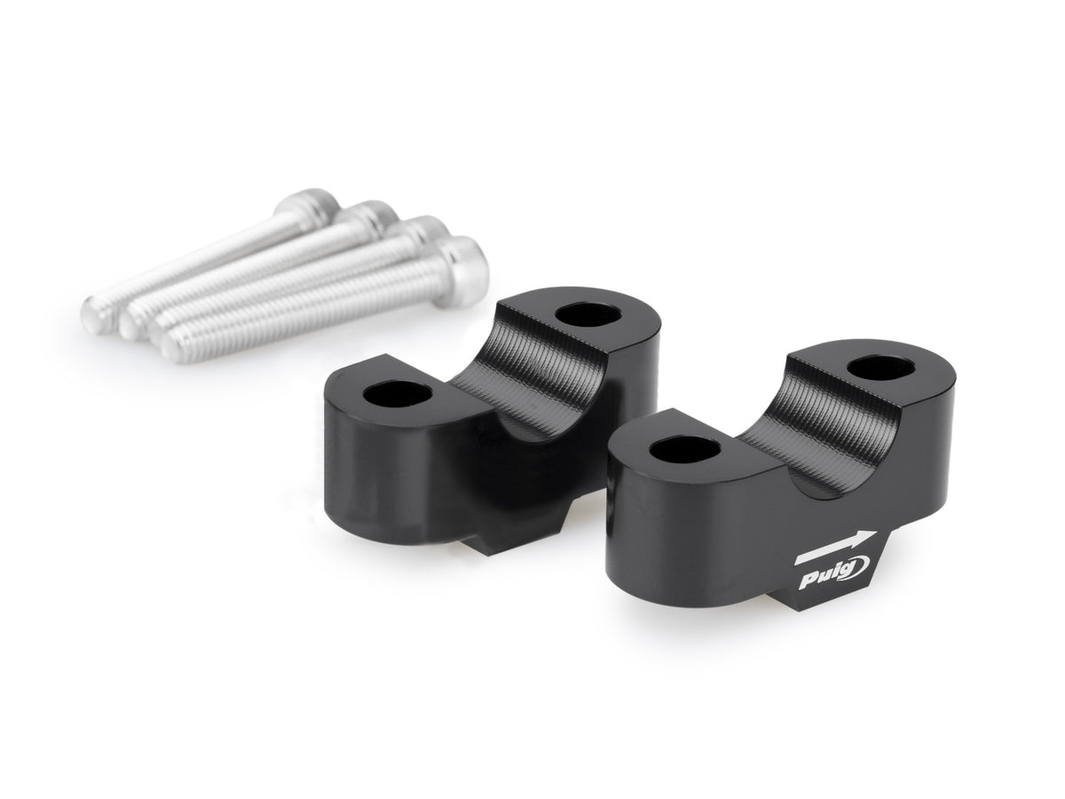 20mm Handlebar Risers For 22-32mm Bars - Black