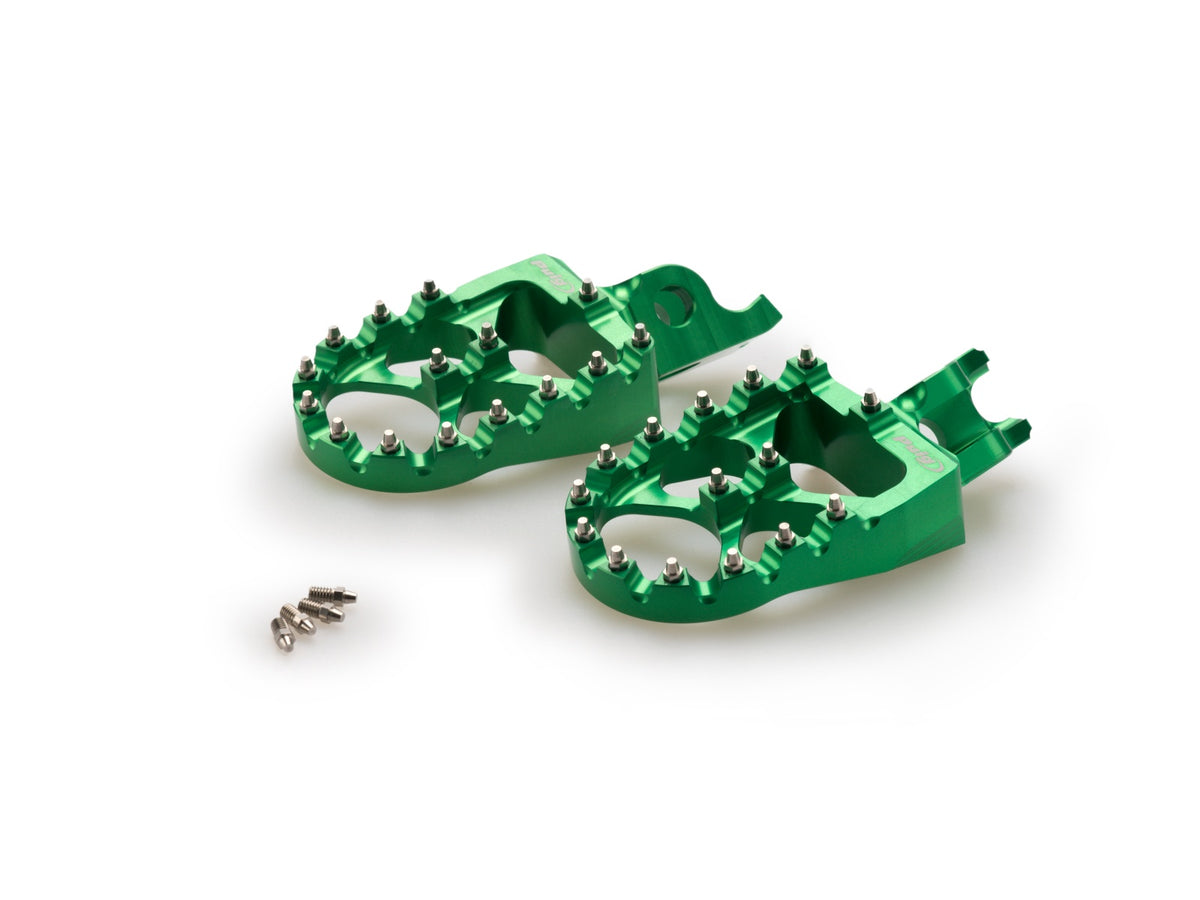 Off Road Footpegs - Green