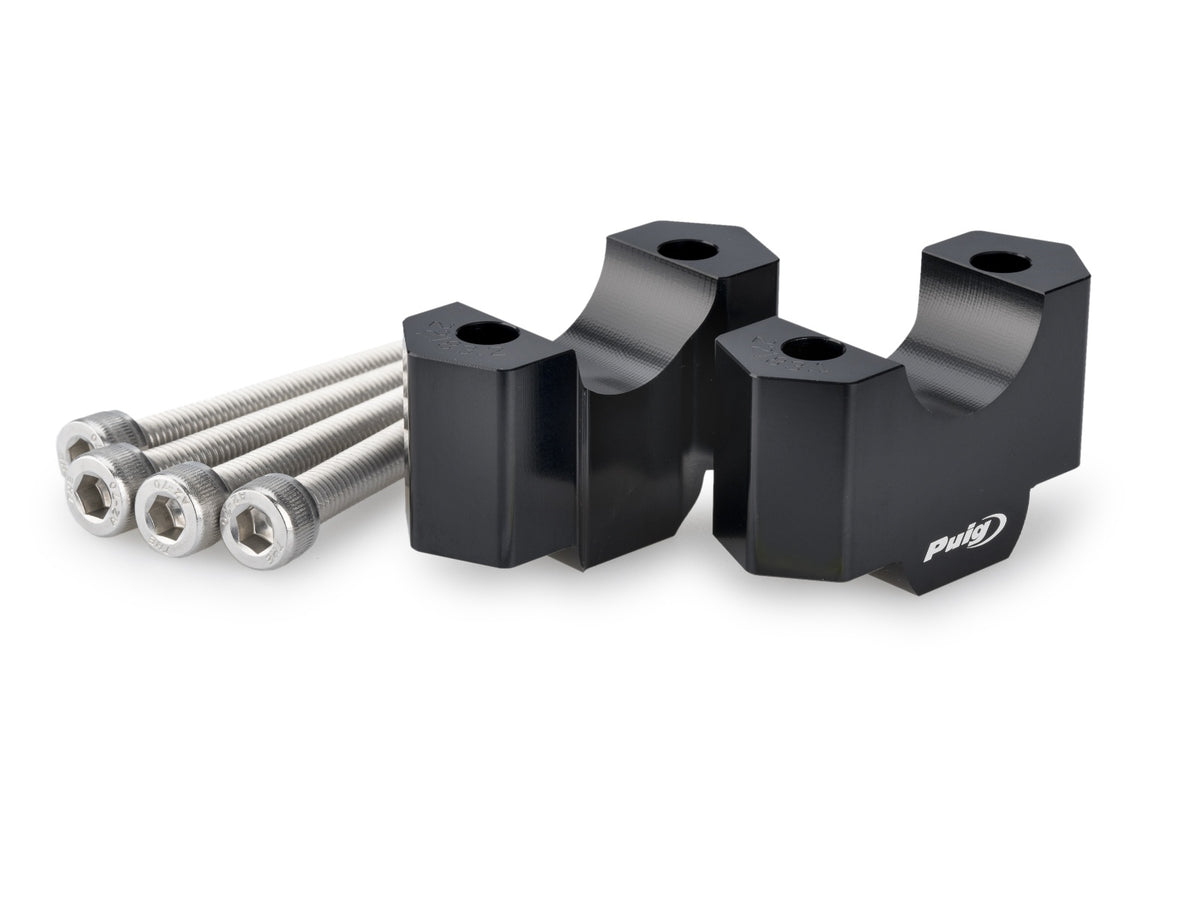 30mm Handlebar Risers For 22-32mm Bars - Black