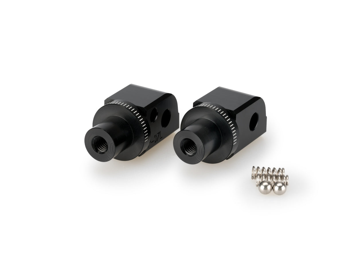 Puig Pillion Footpeg Adaptors (Black)
